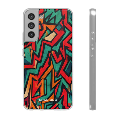 Crimson Zigzag Samsung S22 Plus Case - Soft