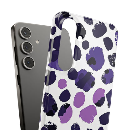 Purple Inkblots Samsung S24 - Slim Phone Case