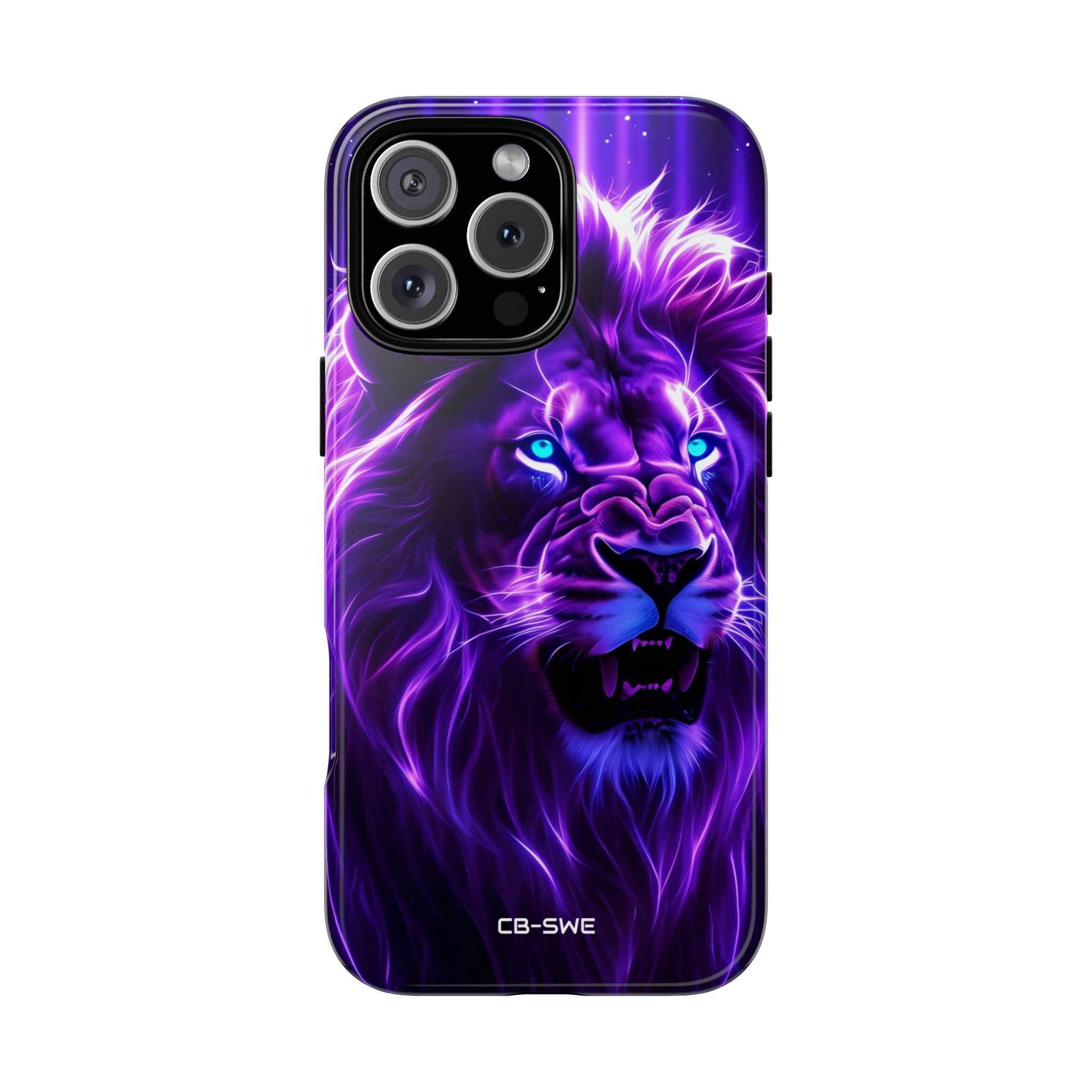 Neon Lion Majesty - iPhone Case