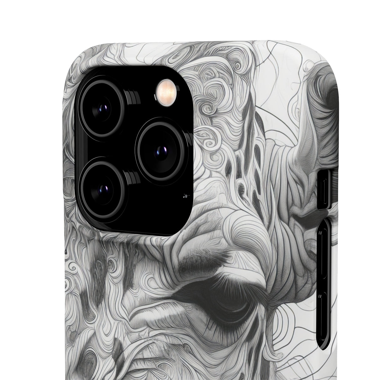 Monochrome Giraffe | Slim Phone Case for iPhone