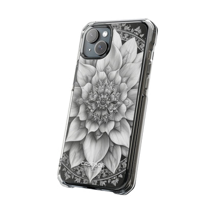 Cosmic Floral Mandala iPhone 15 - Impact Clear+