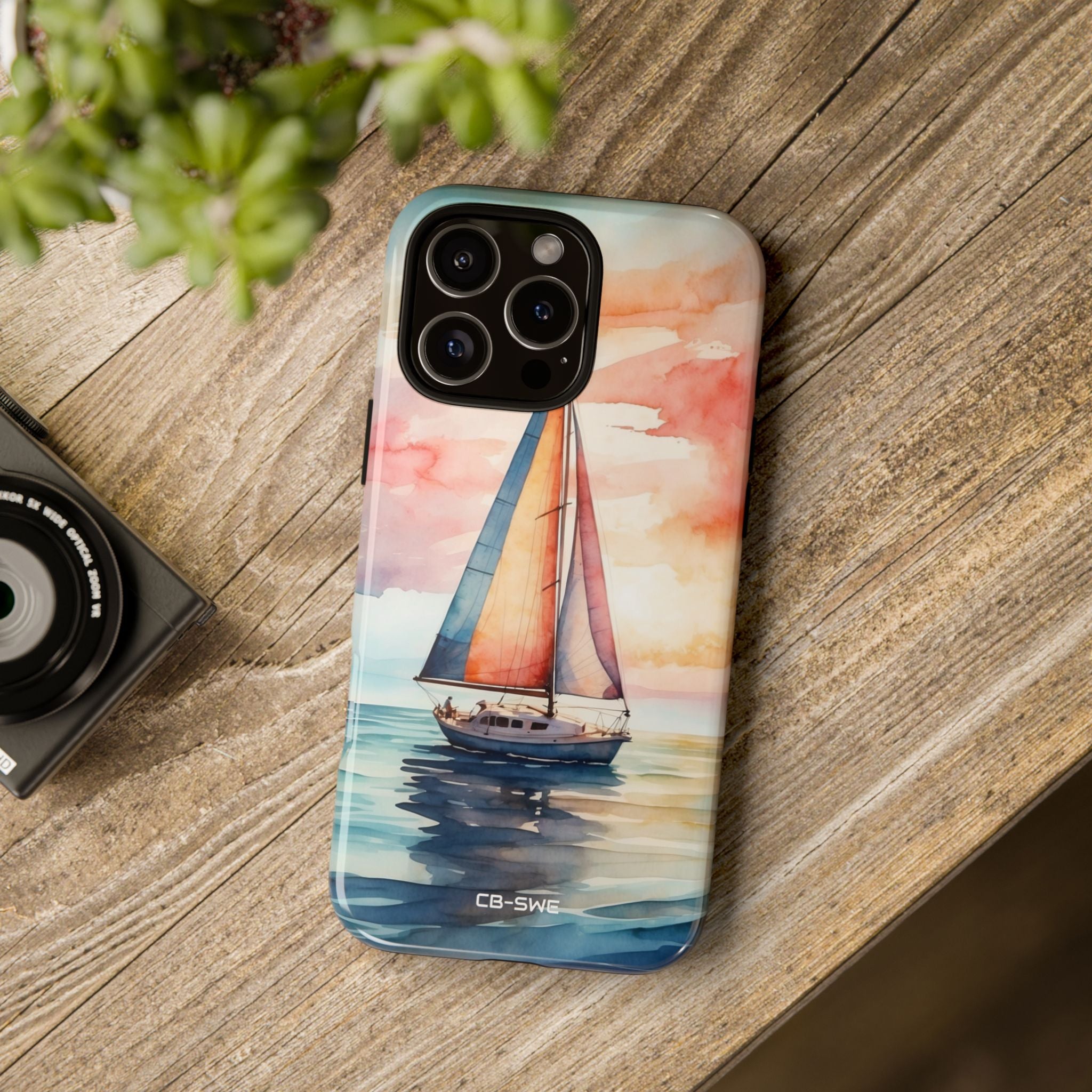 Sailboat Glides Calm - iPhone Case