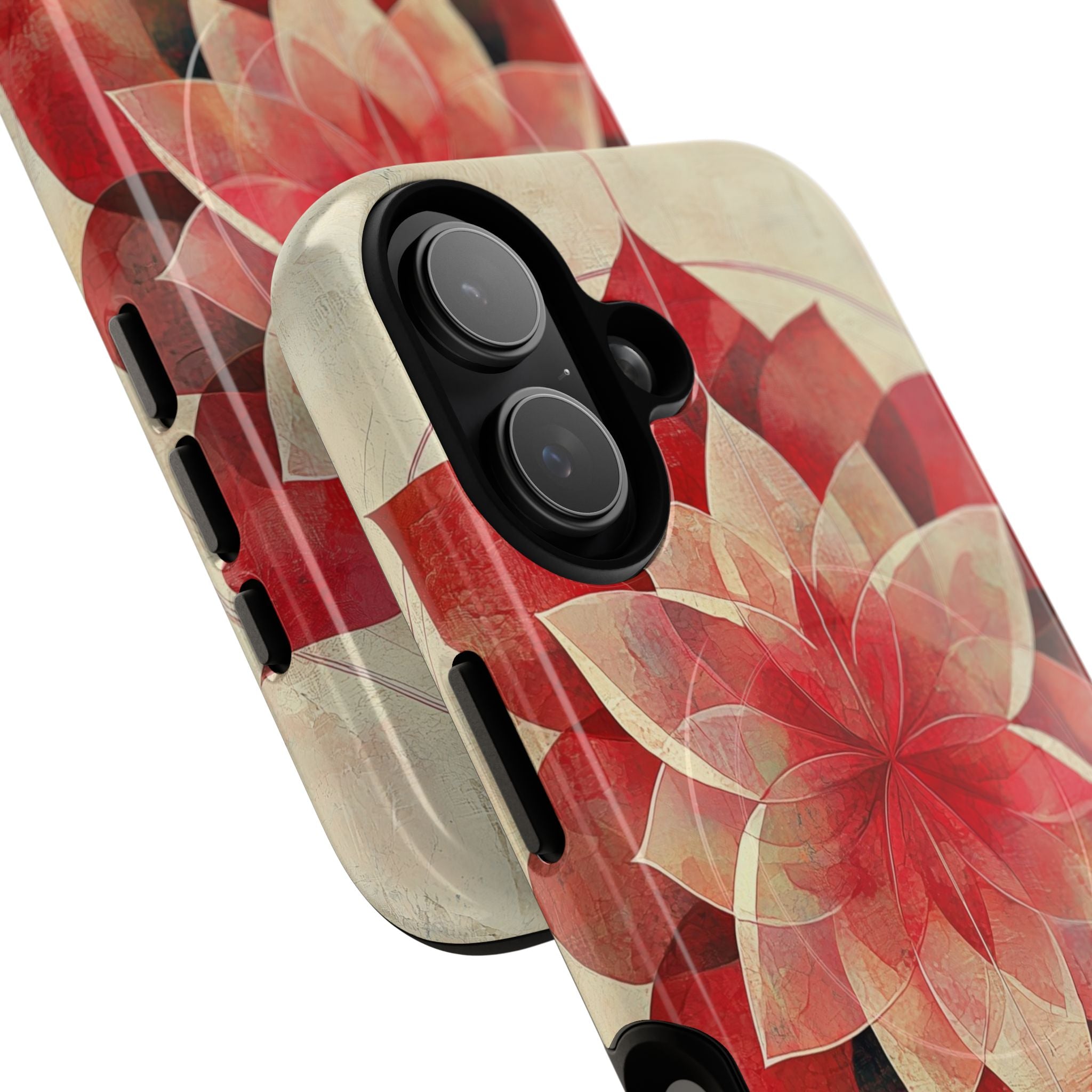 Crimson Bloom iPhone 17 Case - Tough+
