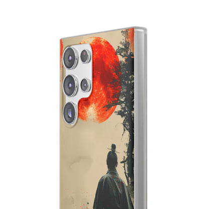 Crimson Contemplation | Flexible Phone Case for Samsung Galaxy