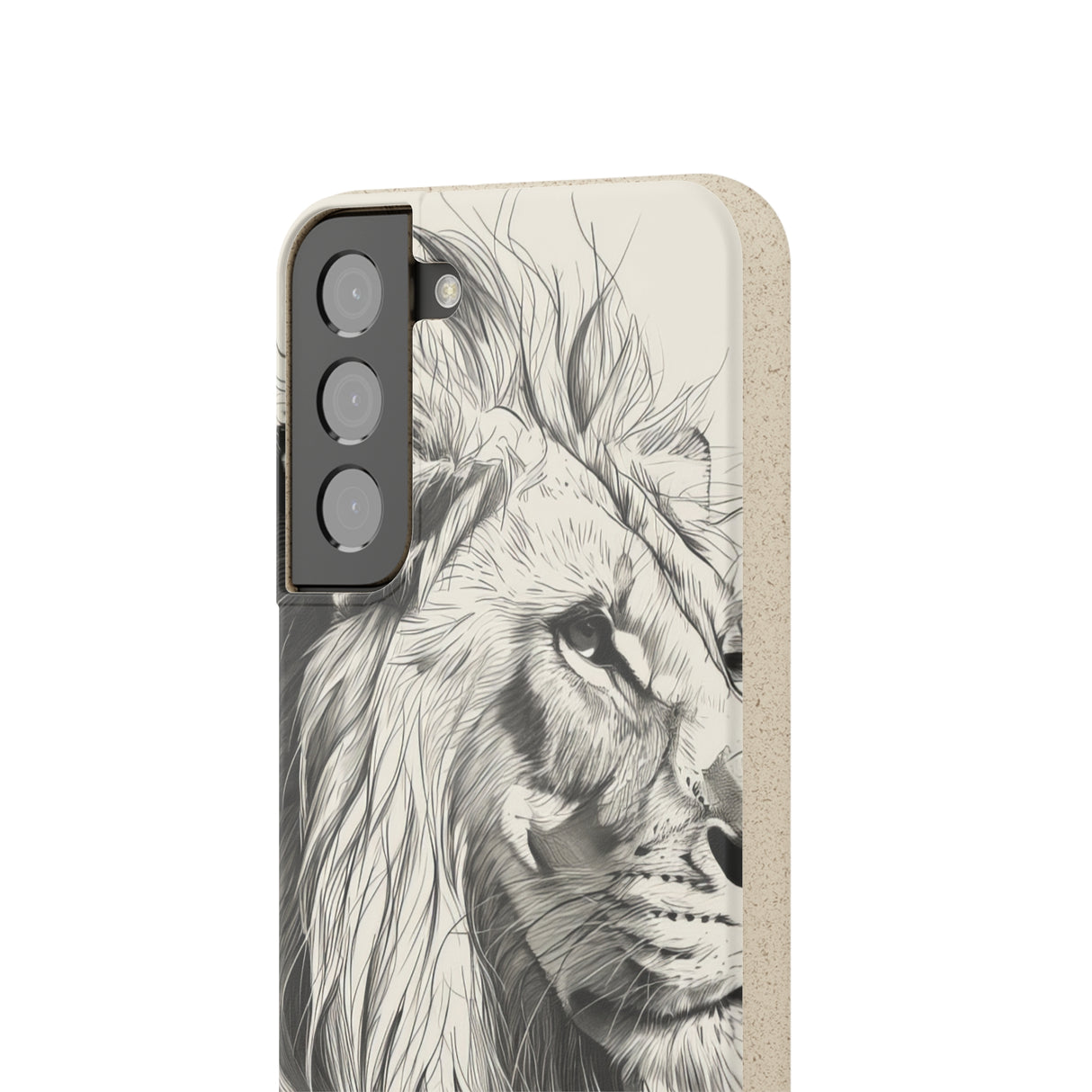 Majestic Linework Lion | Biodegradable Phone Case