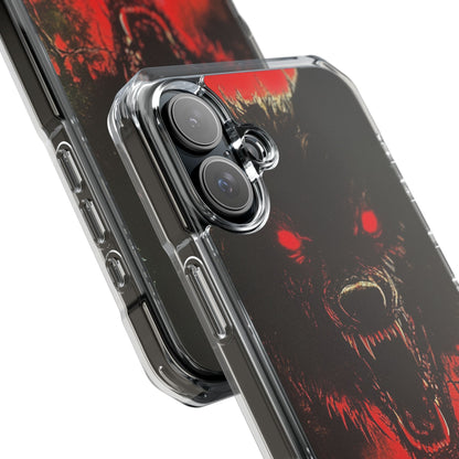 Crimson Wolf iPhone 16 Plus Case - Impact