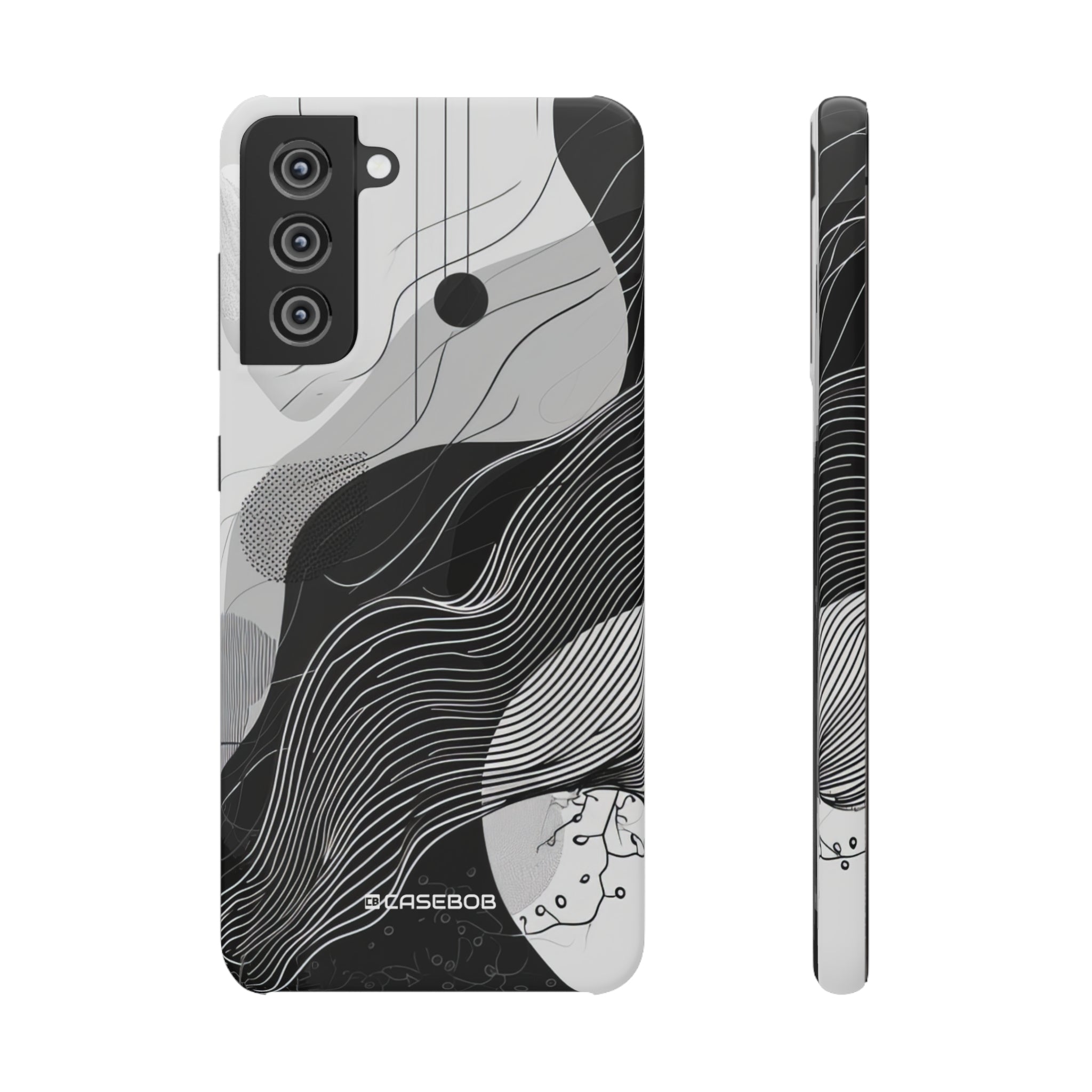 Monochrome Elegance | Slim Phone Case for Samsung