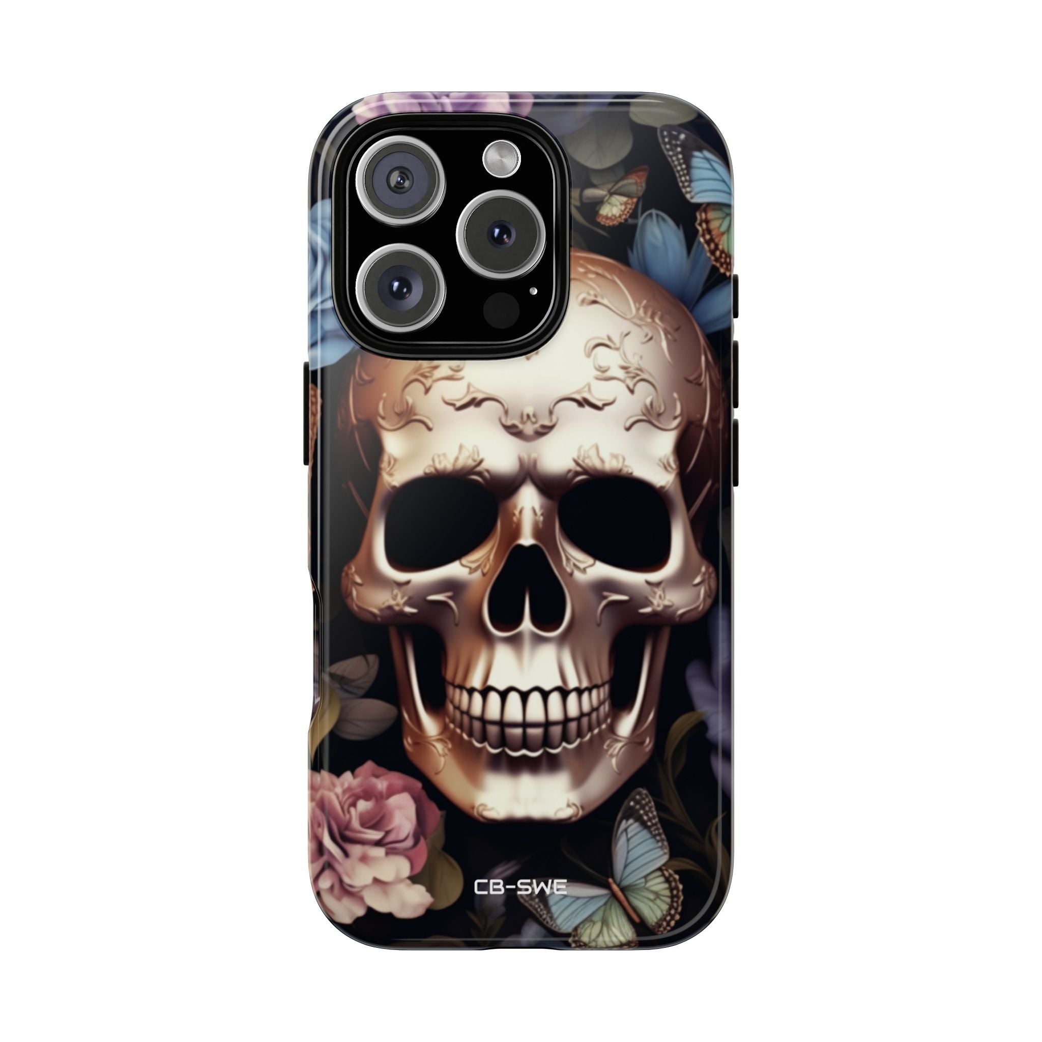 Skull Among Blossoms - iPhone Case