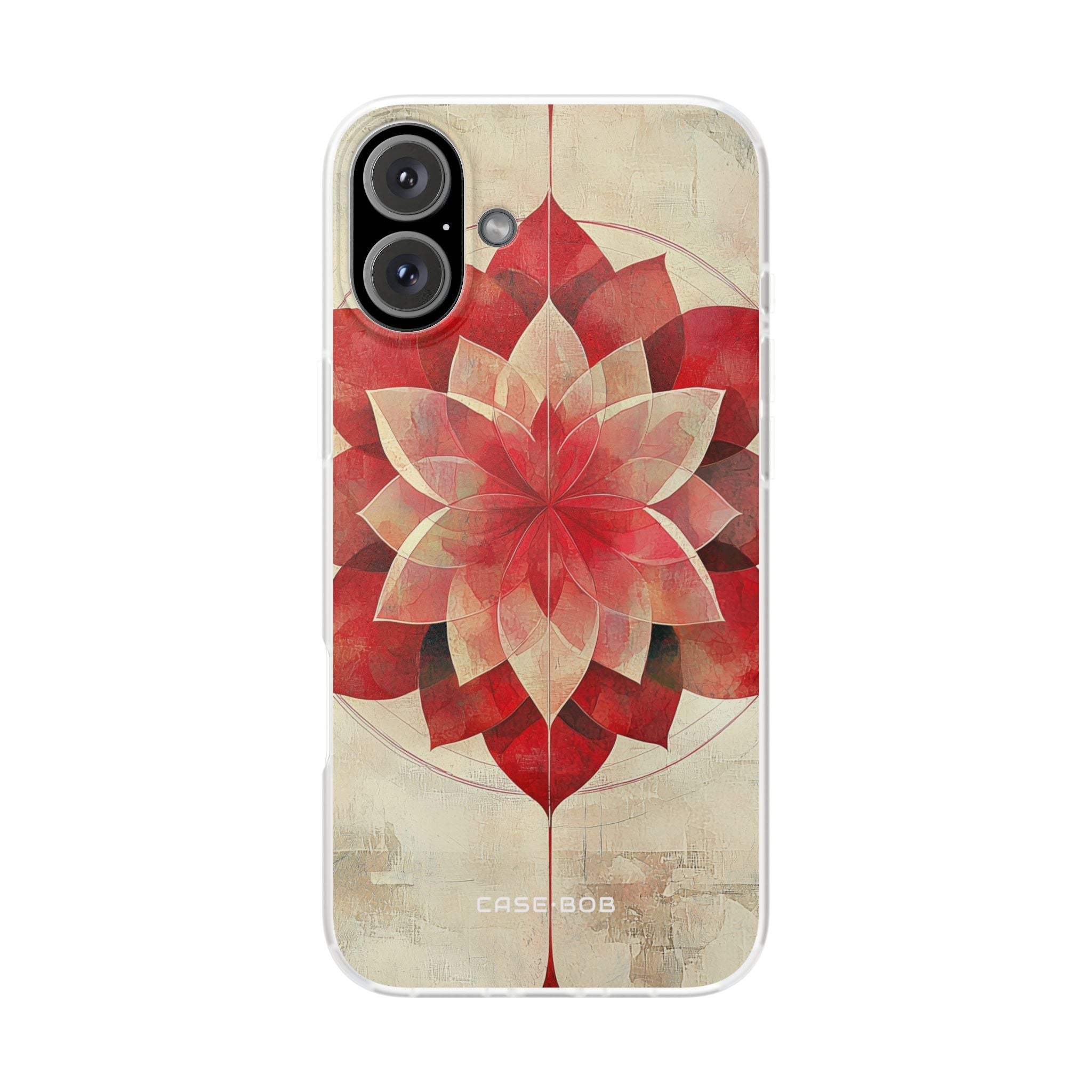 Crimson Bloom iPhone 16 Plus Case - Soft