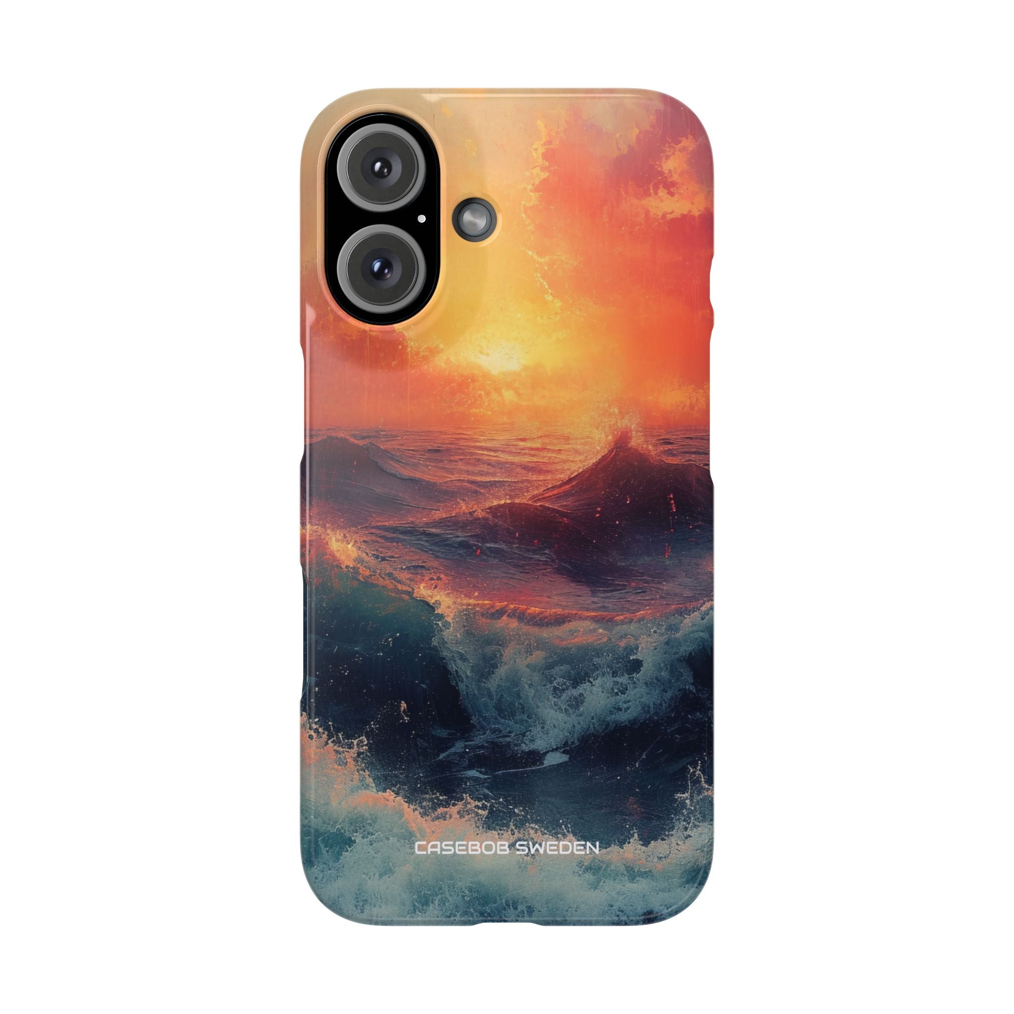 Ocean Sunset Waves - Slim iPhone 16 Phone Case