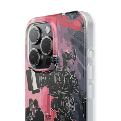 Retro Cinematic Spotlight iPhone 15 - Flexi Phone Case