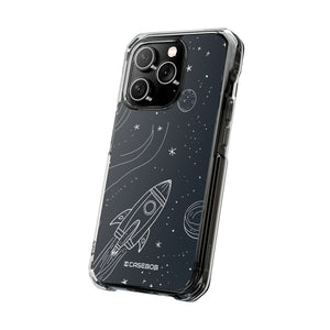 Cosmic Doodle Adventure - Phone Case for iPhone (Clear Impact - Magnetic)