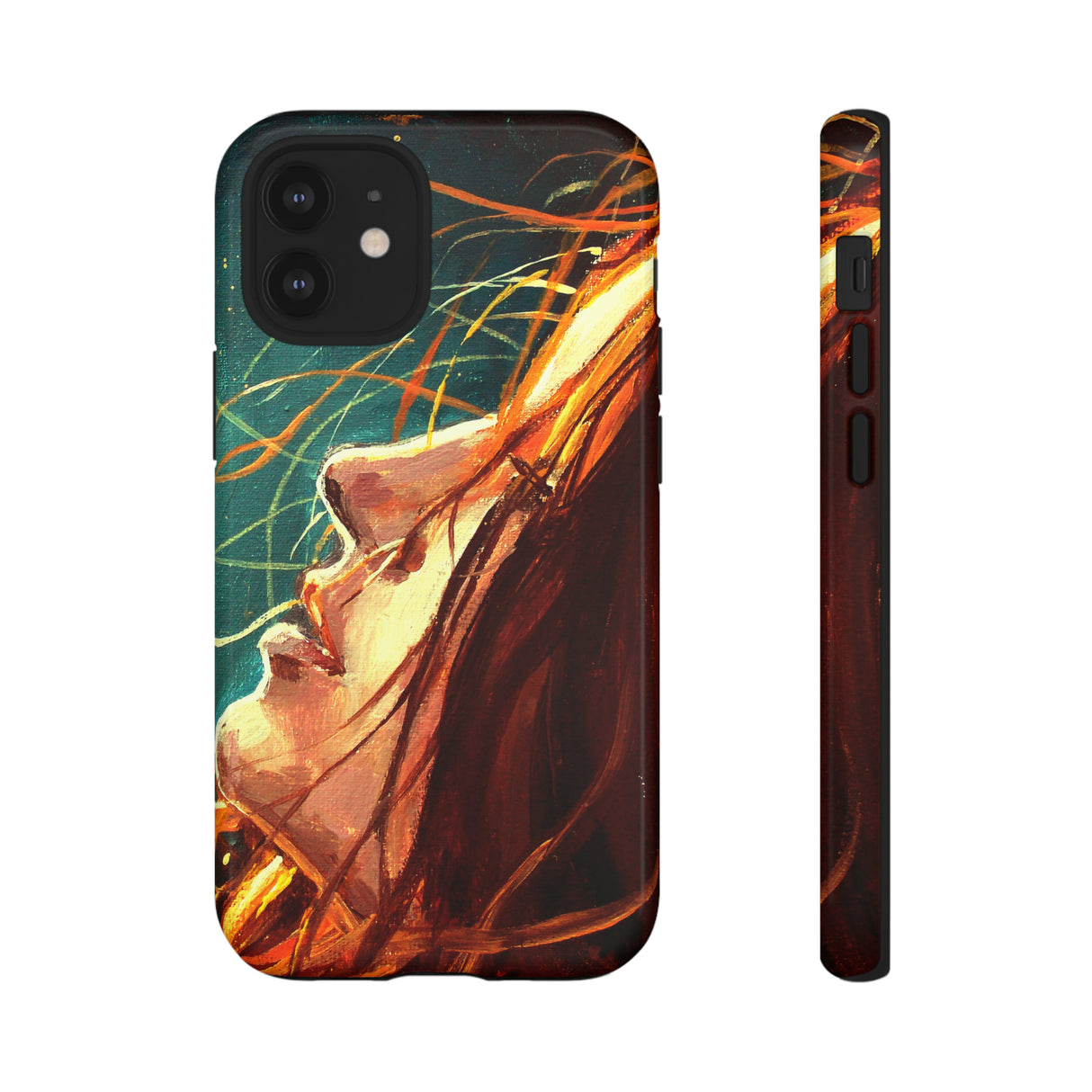 Oil Painting - Girl at Night - Protective Phone Case