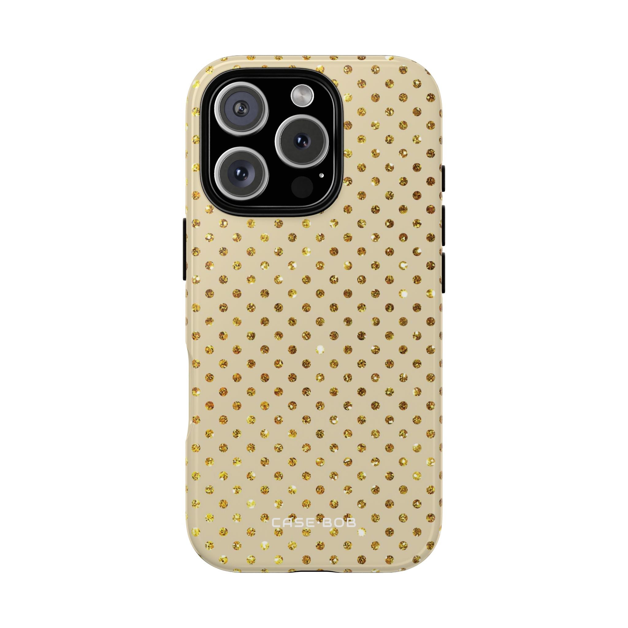Golden Glow Dots iPhone 16 Pro Case - Tough