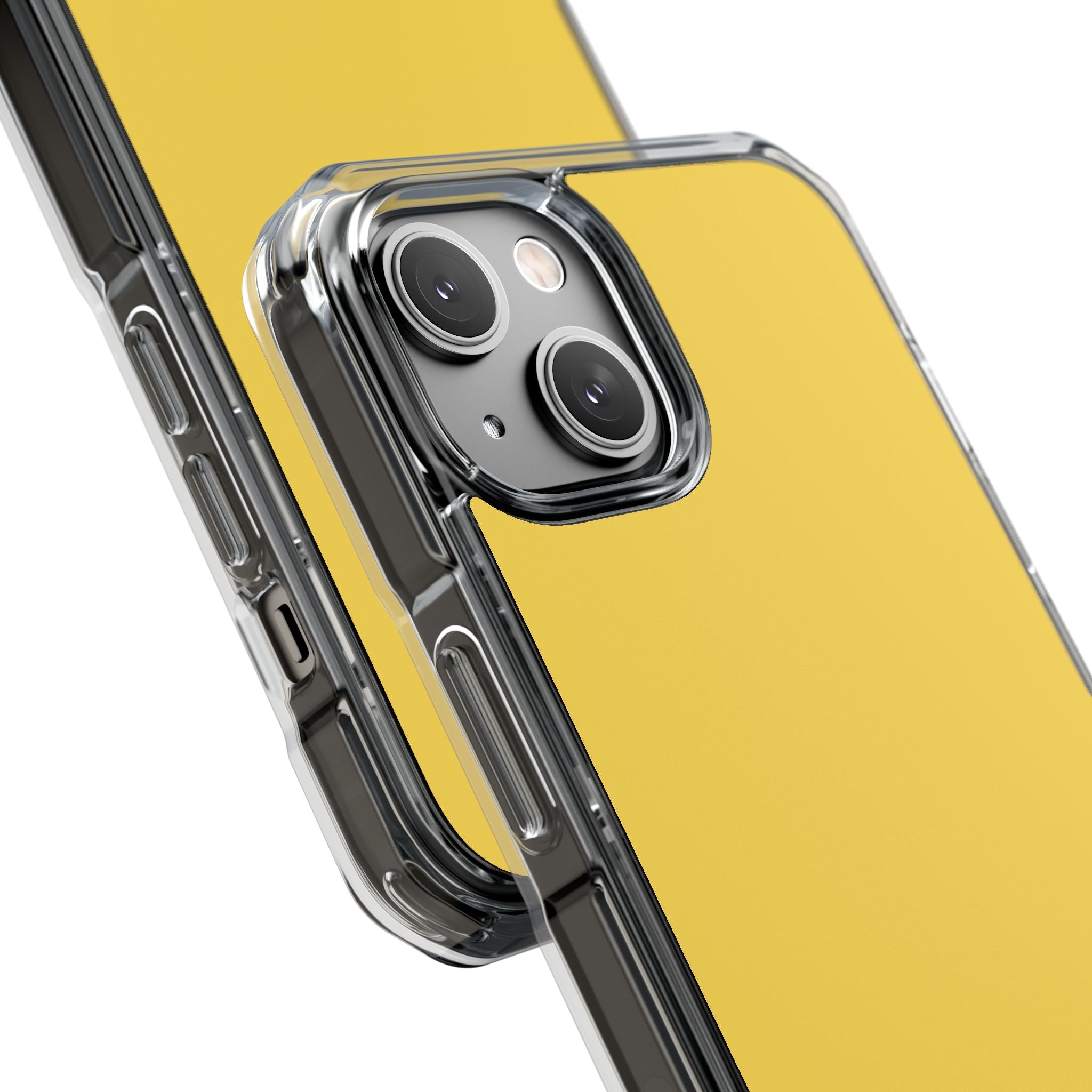 Mustard Yellow - Clear Impact Case for iPhone