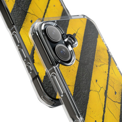 Yellow Stripe Distress iPhone 15 Case - Impact