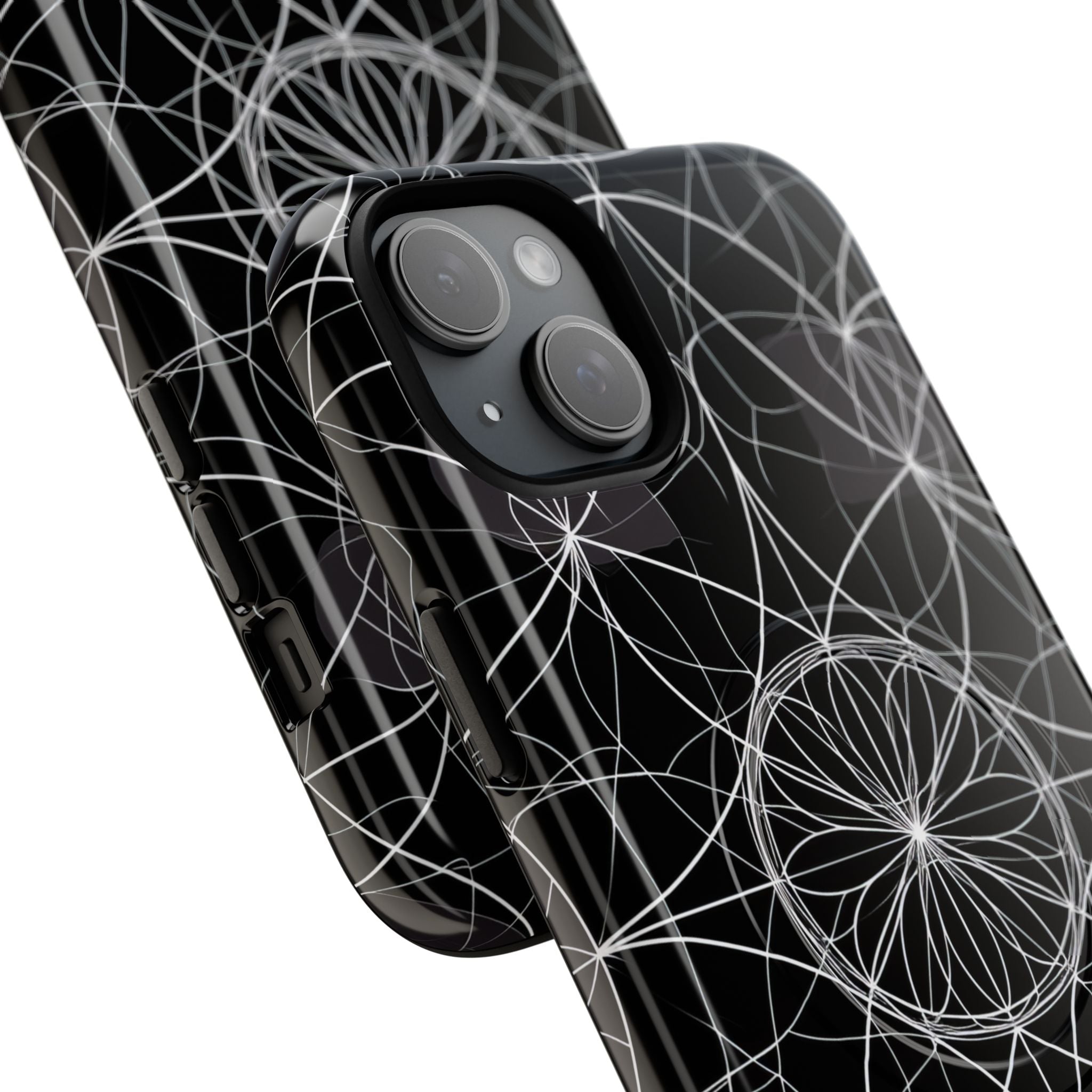 Radiant Petal Orbit iPhone 15 Plus Case - Tough+