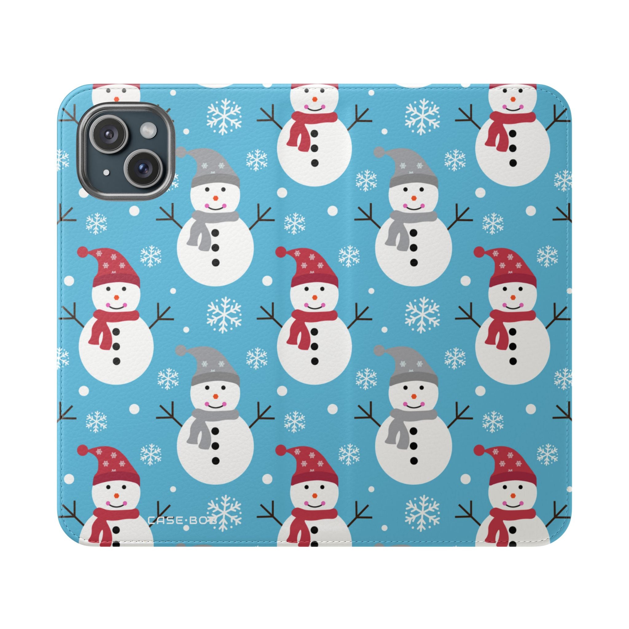Snowman Glow - iPhone 15 Plus Case - Wallet