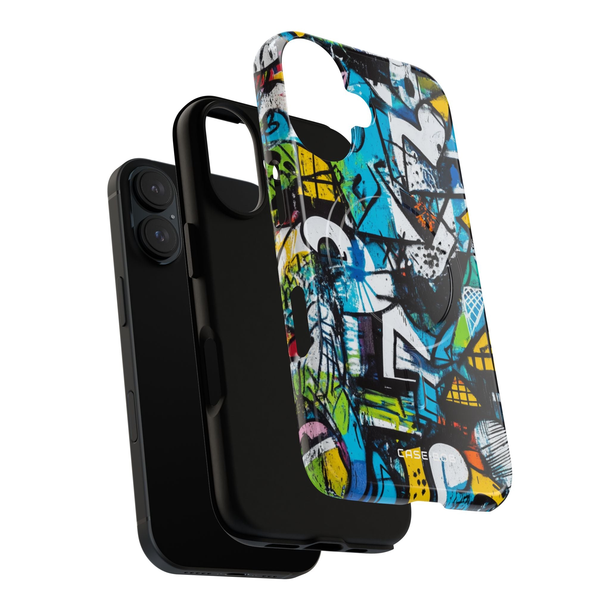 White Ripple Drift iPhone 16 Case - Tough+