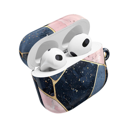 Gouden Mozaïk Marineblauw - AirPods Case