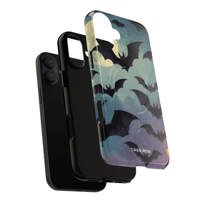 Glowing Bat Swarm iPhone 16 Plus Case - Tough+
