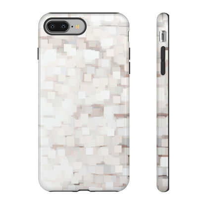 White Abstract Background - Protective Phone Case