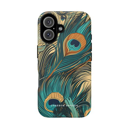 Art Nouveau Peacock Elegance iPhone 16 - Tough Phone Case