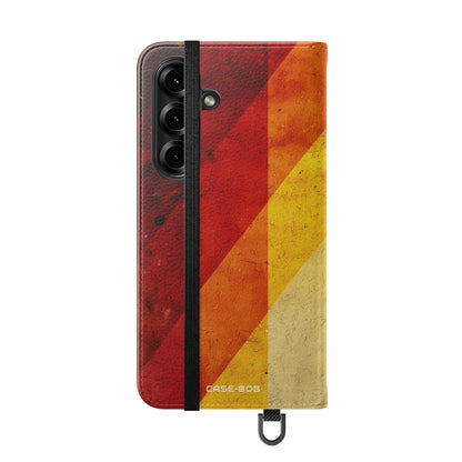 Crimson Stripes - Samsung S25 Case - Portemonnee