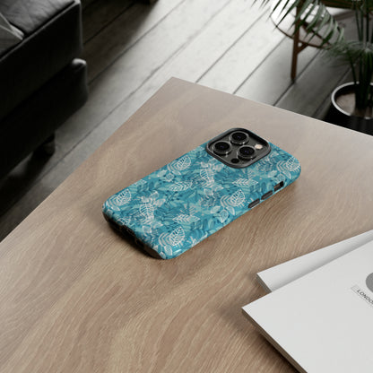 Spring Blue Leaf - Protective Phone Case