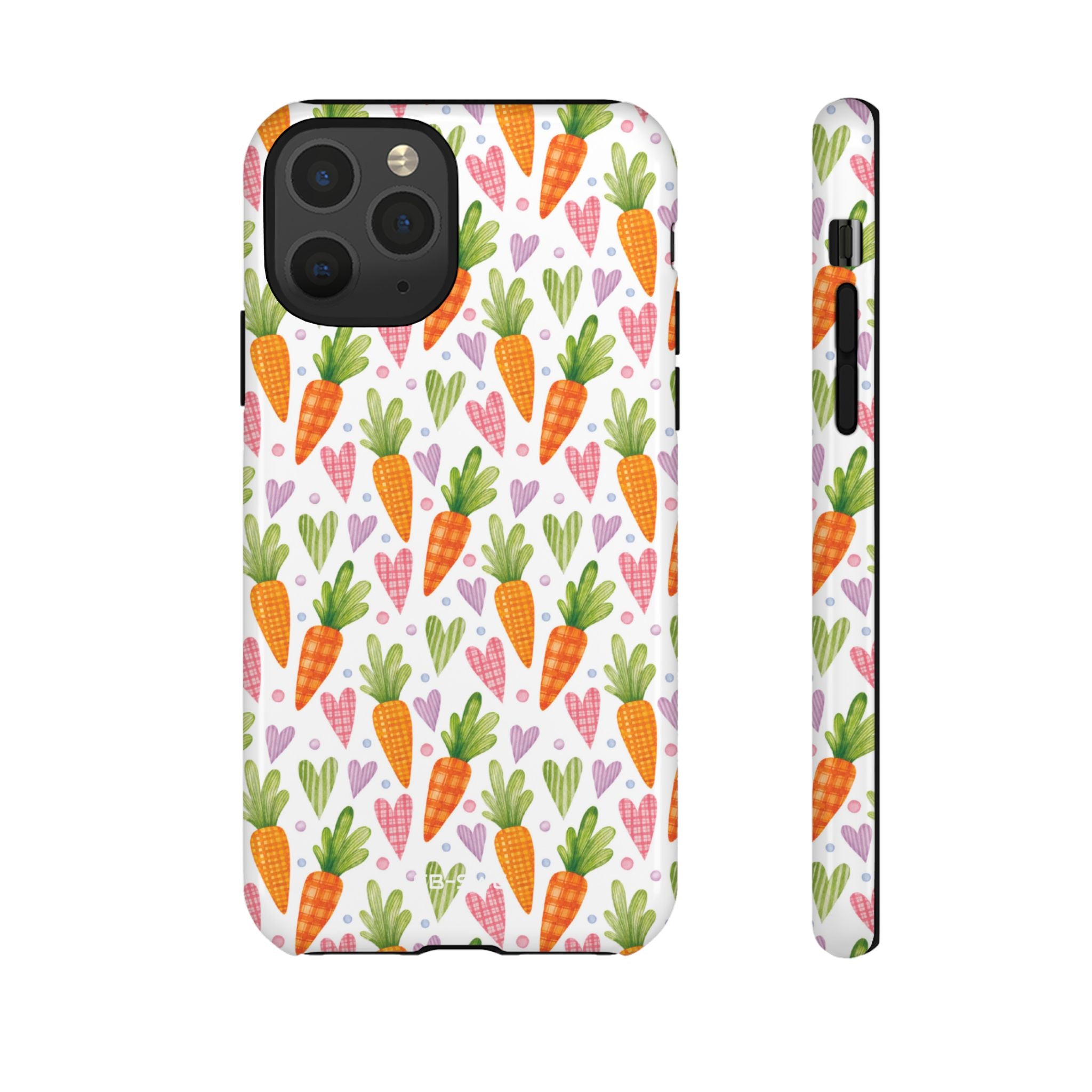 Carrots Embrace Hearts - iPhone Case
