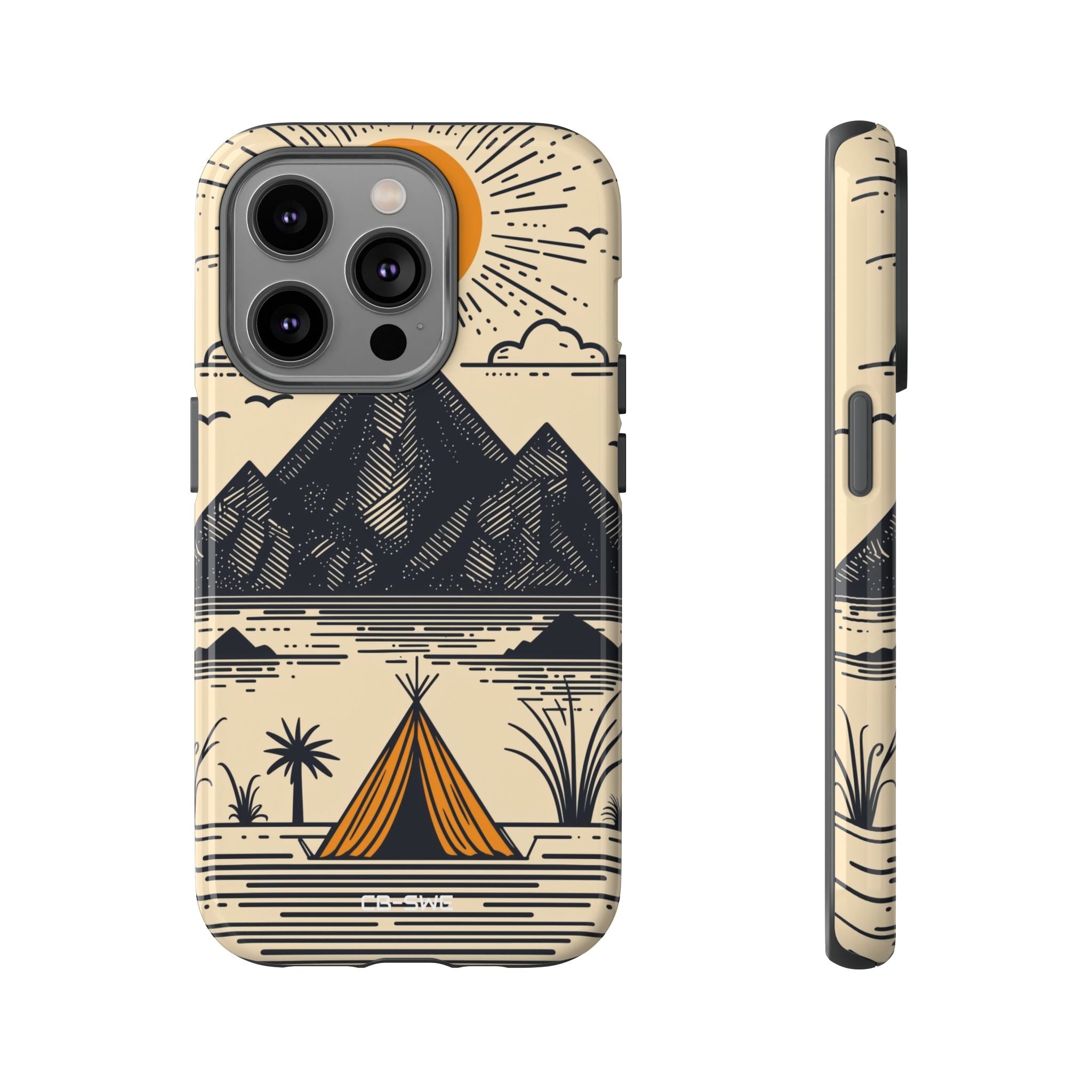 Golden Tent Awaits - iPhone Case
