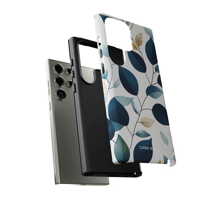 Navy Leaf Veins Samsung S23 Ultra Case - Tough