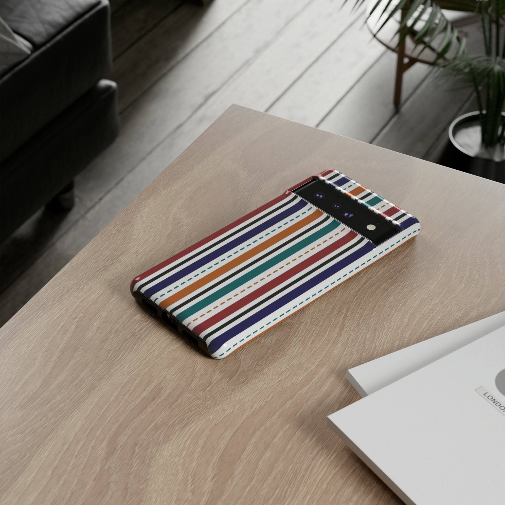 Modern Stripe Line - Protective Phone Case