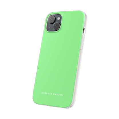 Pale Green iPhone 15 - Flexi Phone Case