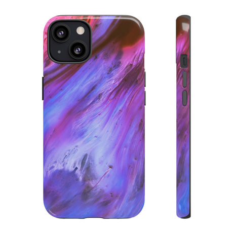 Purple Cosmos Ink Art iPhone Case (Protective) iPhone 13 Glossy Phone Case