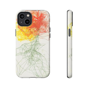 Fiery Blossom | Protective Phone Case for iPhone