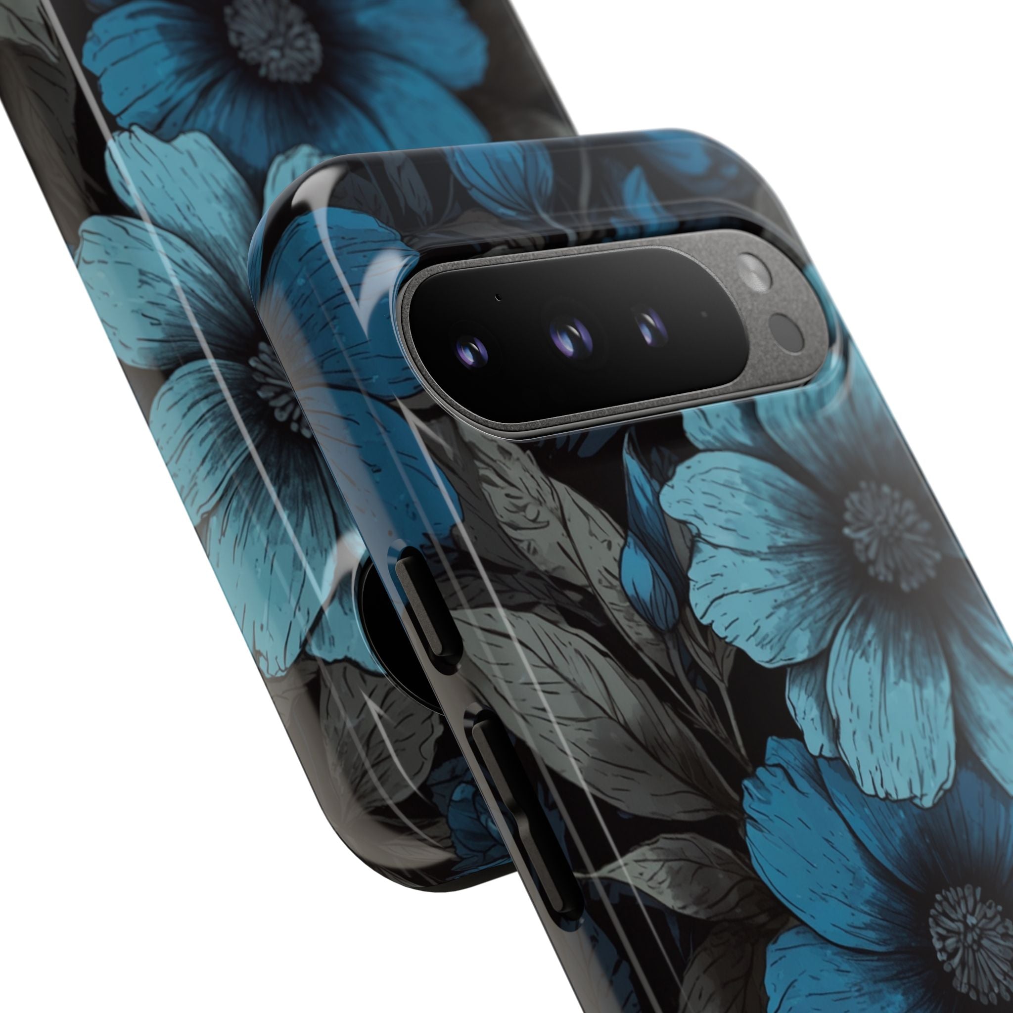 Blue Petal Radiance Google Pixel 9 Pro XL Case - Tough