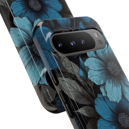 Blue Petal Radiance Google Pixel 9 Pro XL Case - Tough