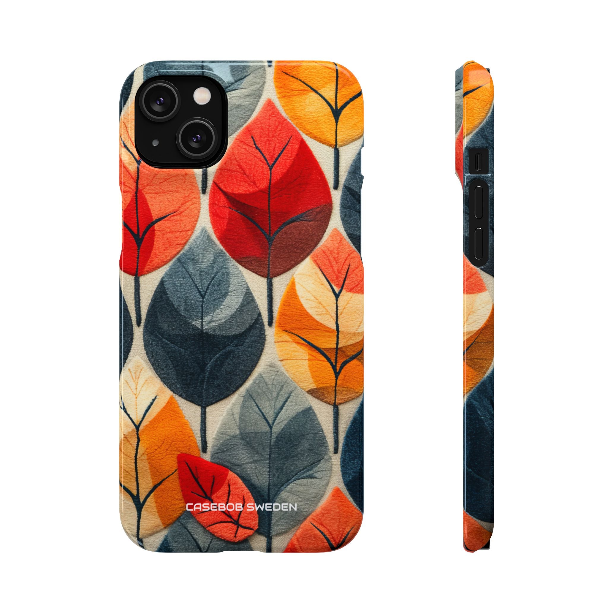 Autumn Leaf Design - Slim iPhone 14 Phone Case