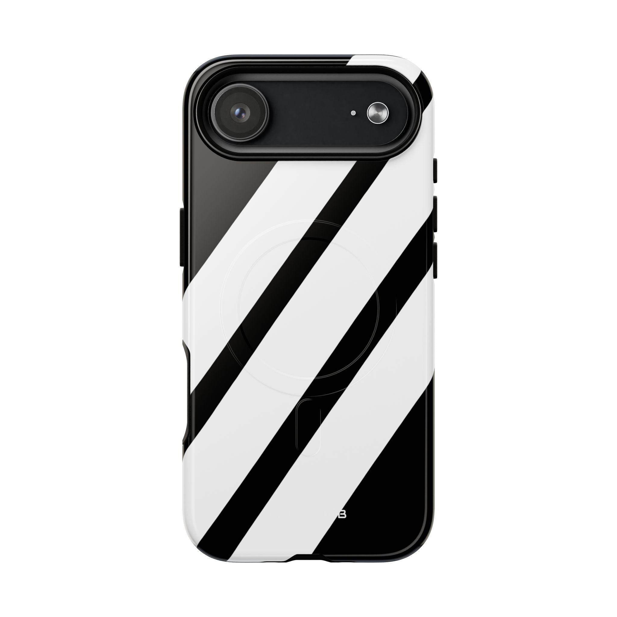 Diagonal Bands Noir iPhone 17 Air Case - Tough+