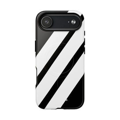 Diagonal Bands Noir iPhone 17 Air Case - Tough+