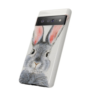 Watercolor of Fluffy Rabbit - Protective Phone Case