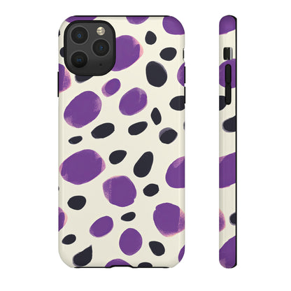 Purple Dot Matrix Case - Protective Phone Case