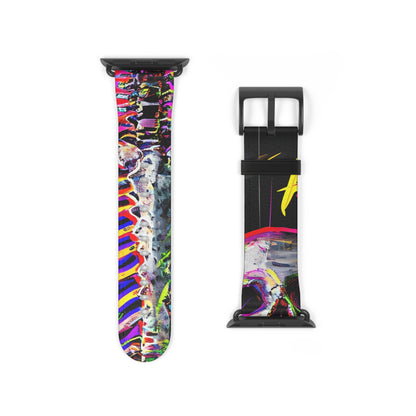 Neon Skeleton Laughter - Watch Band