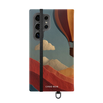Auringonlasku-ilmapallo - Samsung S24 Ultra -lompakkokotelo