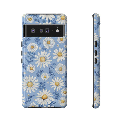 Daisies On Blue - Google Pixel Case