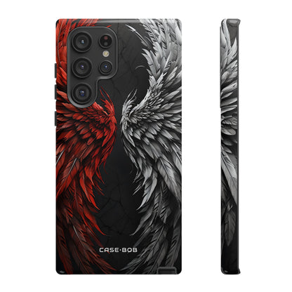 Crimson White Wings Samsung S22 Ultra Case - Tough