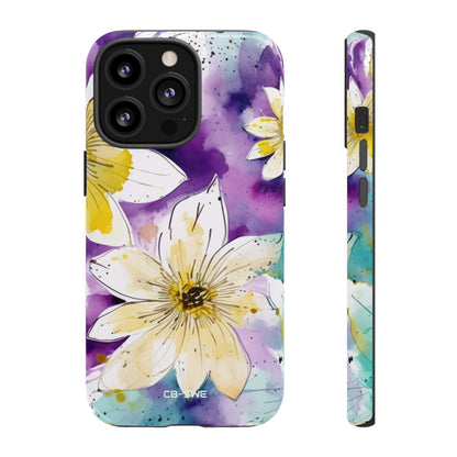 Vibrant Watercolor Flowers - iPhone Case