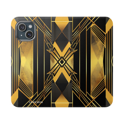 Golden Xcape - iPhone 15 Case - Wallet