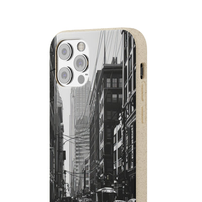 Noir Urban Serenity | Biodegradable Phone Case